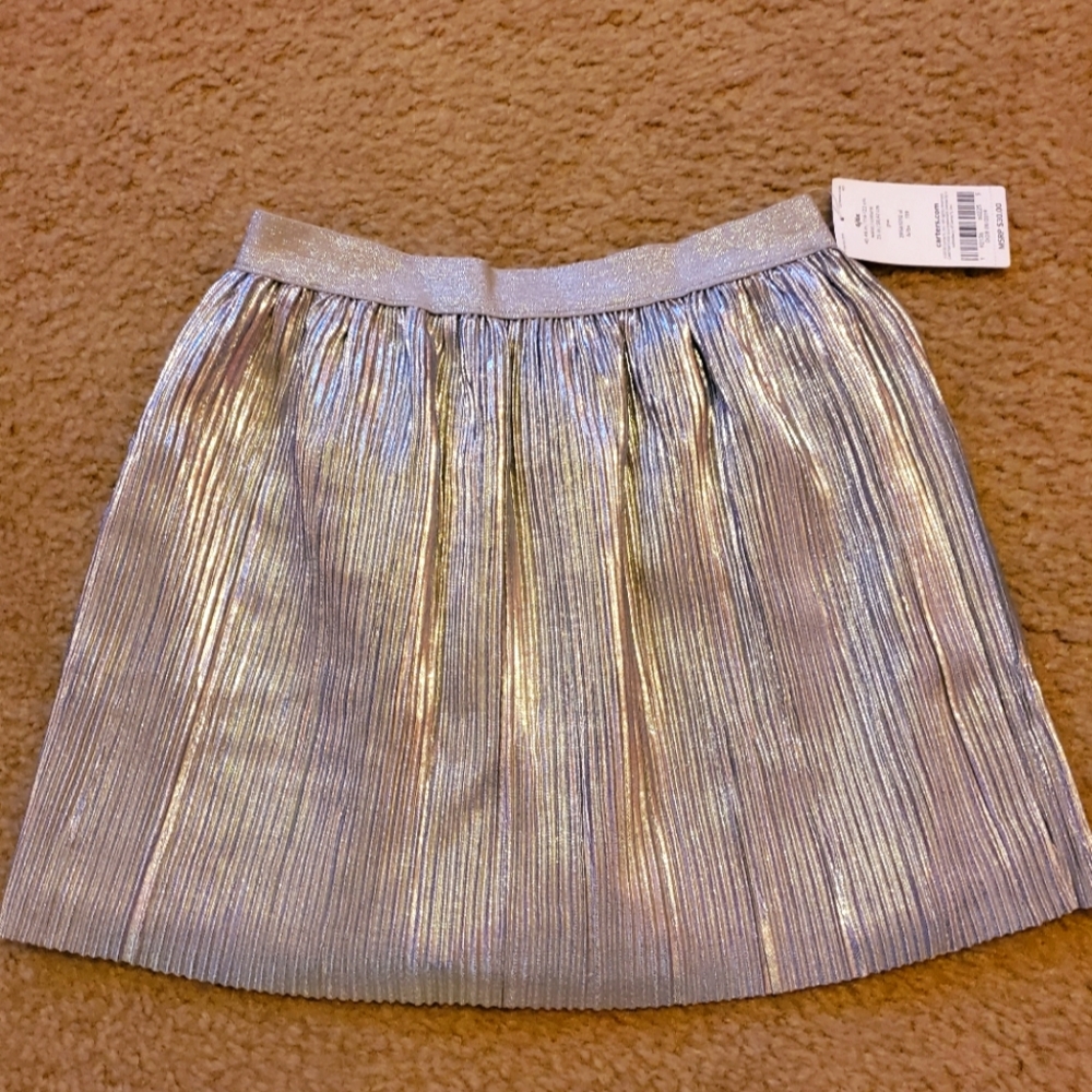Carter's silver foil skirt